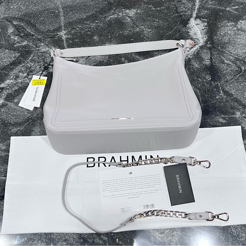 Brahmin Heather Latte Velouria NWT - Picture 7 of 9